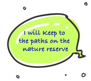 Dog Rangers pledge to keep to the paths on the nature reserve